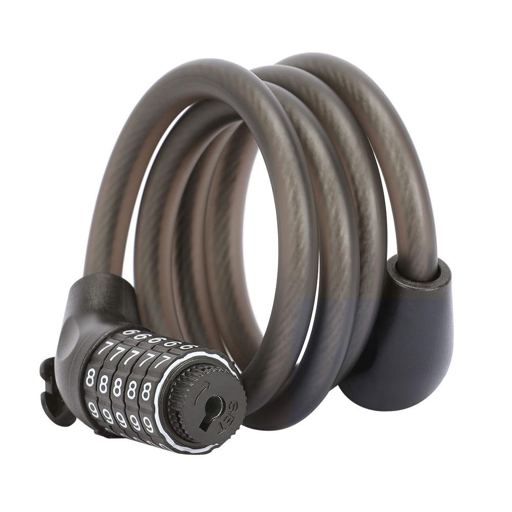 Melna 1,2 m kabeļa slēdzene